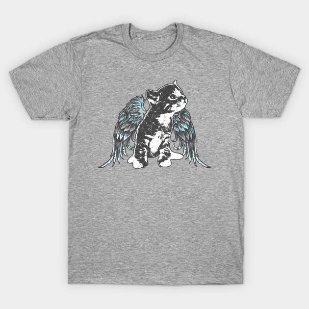 Angel Kitten T-Shirt by CritterLove